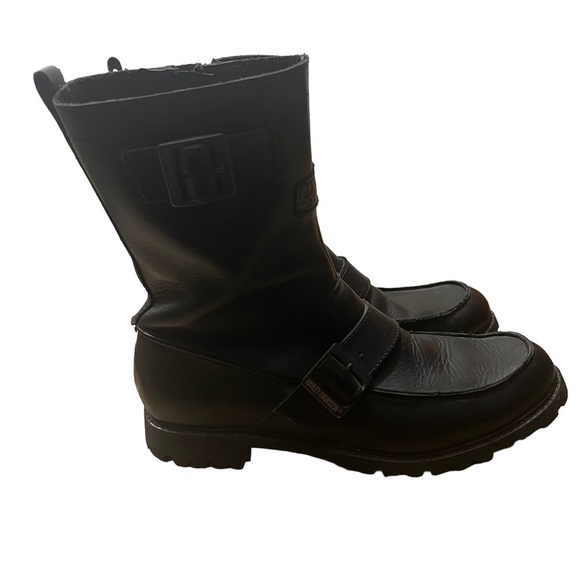 HARLEY-DAVIDSON Leather Street Boots in Classic Black Size 8.5 —Men’s main image 9